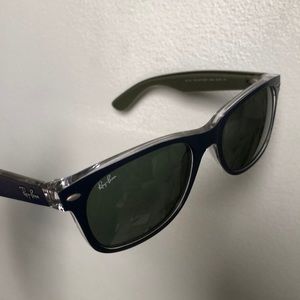 Ray Ban new wayfarer sunglasses - clear/navy